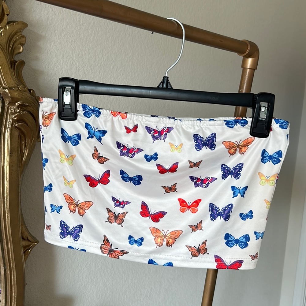 Butterfly tube top
